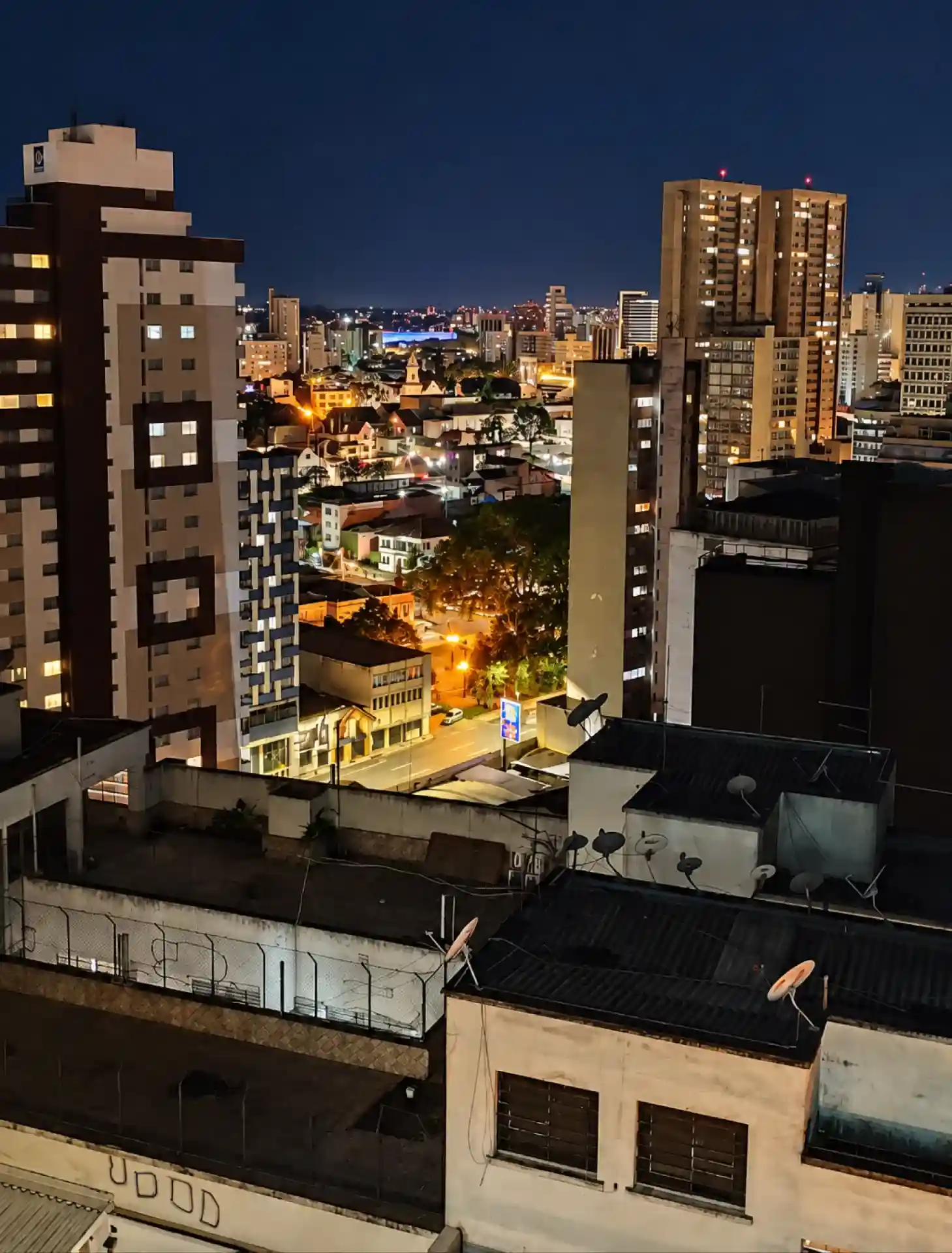 Niterói skyline and city lights at night